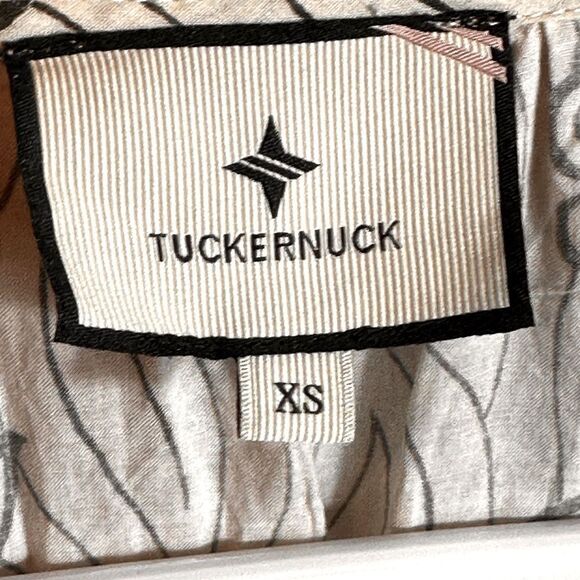 Tuckernuck Sleeveless Tiered Floral Maxi Dress Cream and Black Size XS 📦 - Picture 5 of 10